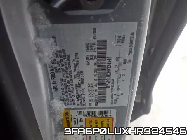 3FA6P0LUXHR324546 фото 2