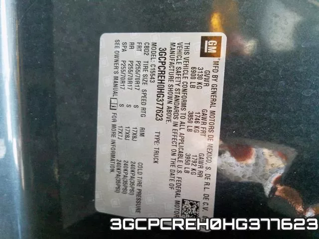 3GCPCREH0HG377623 фото 2