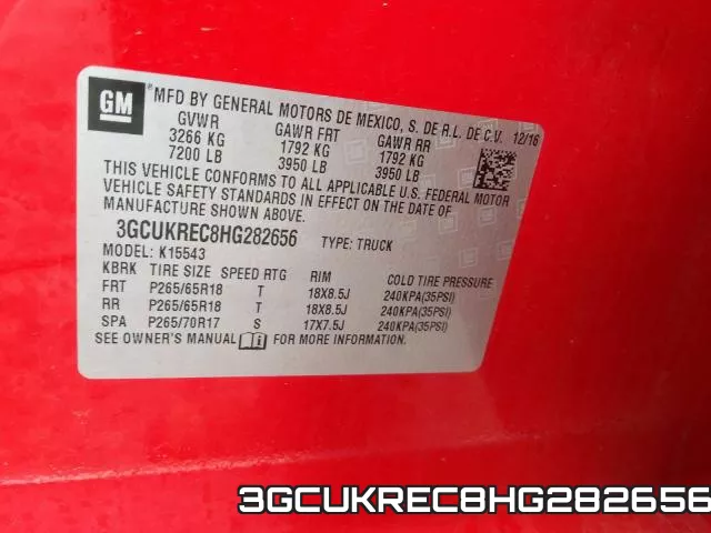 3GCUKREC8HG282656 фото 2