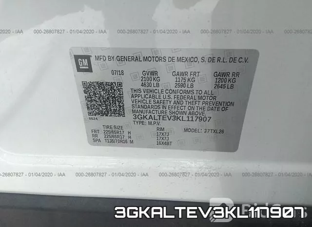 3GKALTEV3KL117907 фото 10