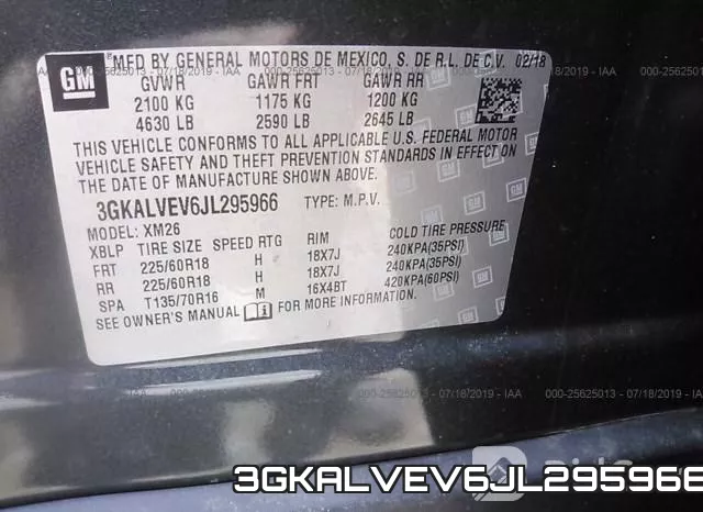 3GKALVEV6JL295966 фото 10