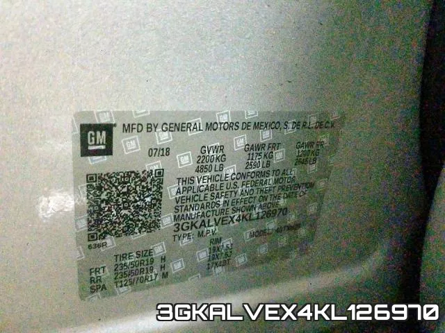 3GKALVEX4KL126970 фото 2