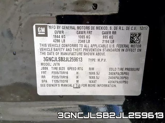 3GNCJLSB2JL259613 фото 2