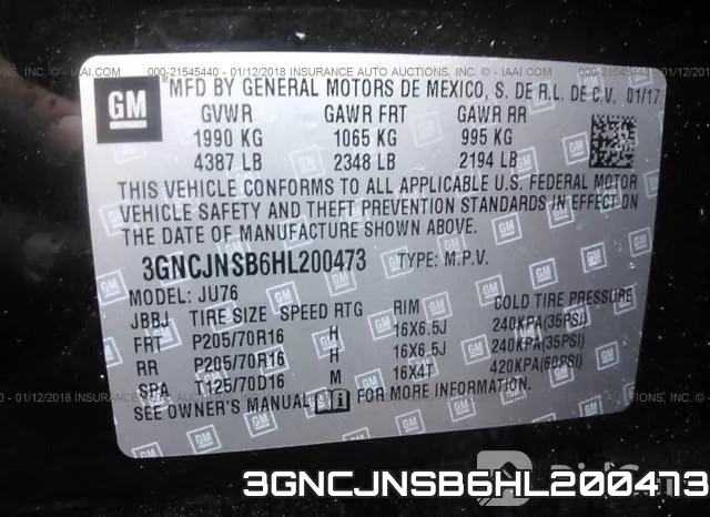 3GNCJNSB6HL200473 фото 10