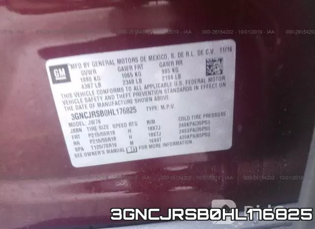 3GNCJRSB0HL176825 фото 10