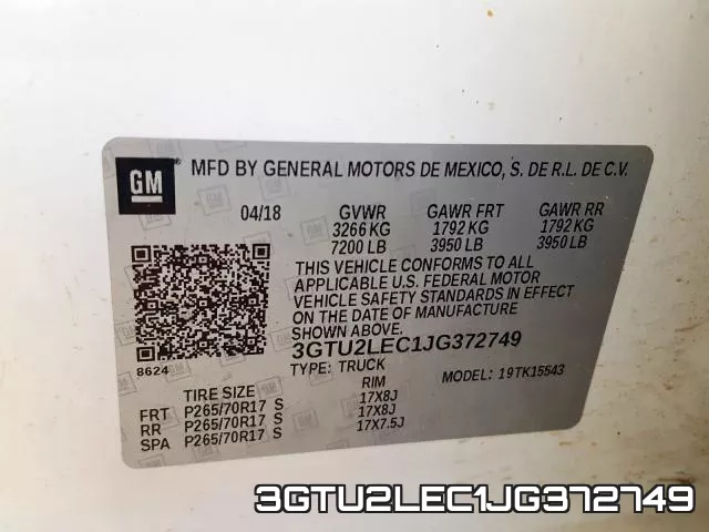3GTU2LEC1JG372749 фото 2