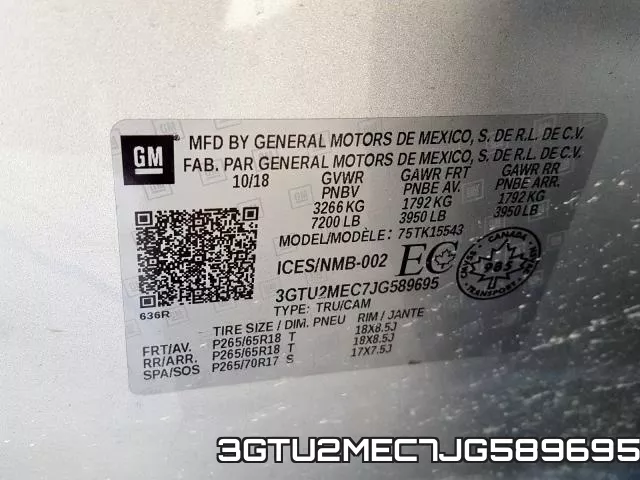3GTU2MEC7JG589695 фото 2
