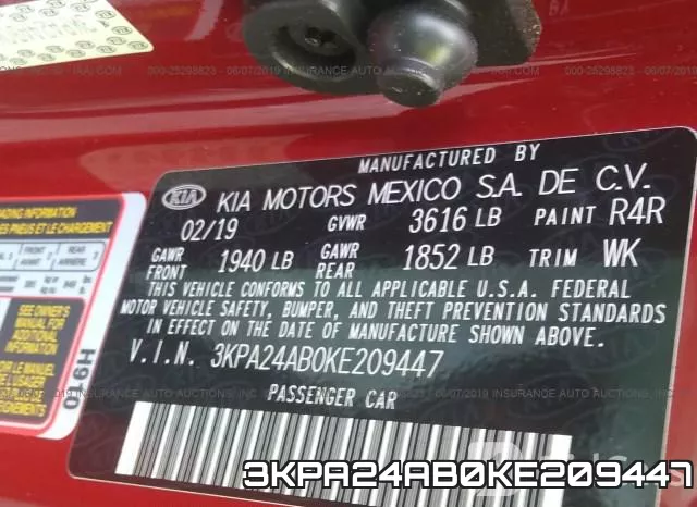 3KPA24AB0KE209447 фото 10
