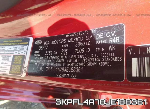 3KPFL4A78JE188361 фото 10