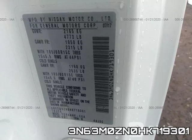 3N63M0ZN0HK719301 фото 10