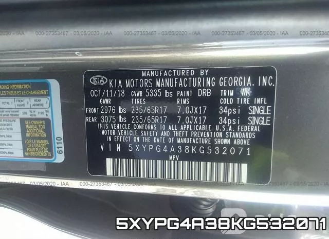 5XYPG4A38KG532071 фото 10