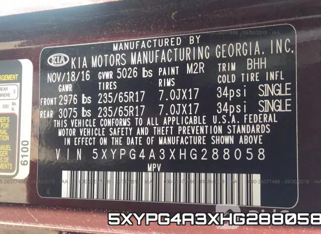 5XYPG4A3XHG288058 фото 10