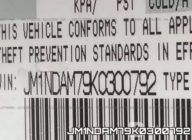 JM1NDAM79K0300792 фото 10