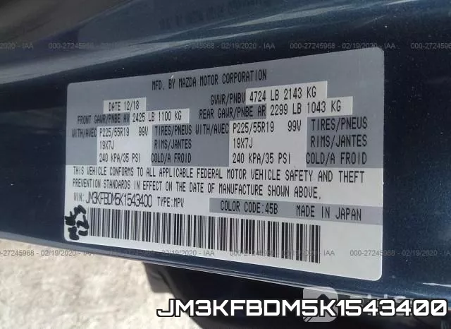 JM3KFBDM5K1543400 фото 10