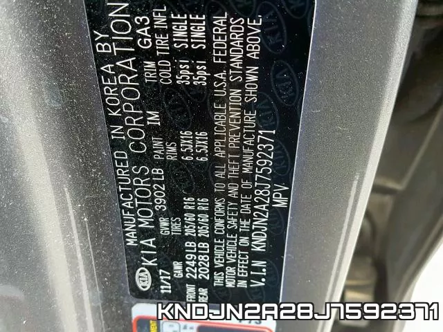 KNDJN2A28J7592371 фото 2