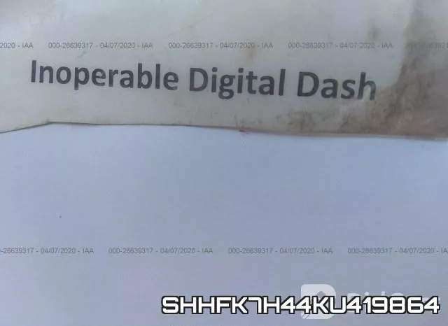 SHHFK7H44KU419864 фото 8
