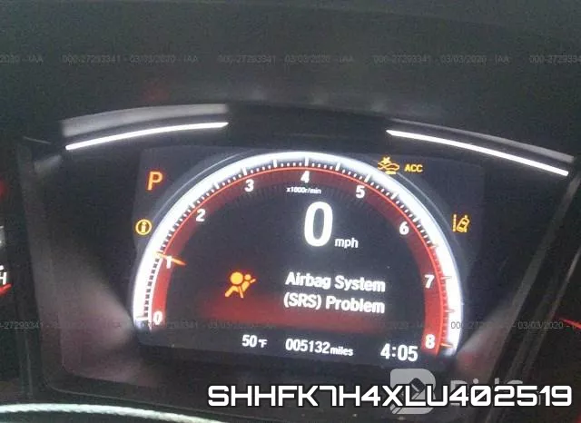 SHHFK7H4XLU402519 фото 8