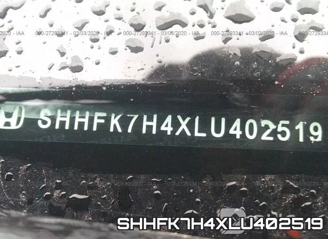 SHHFK7H4XLU402519 фото 10