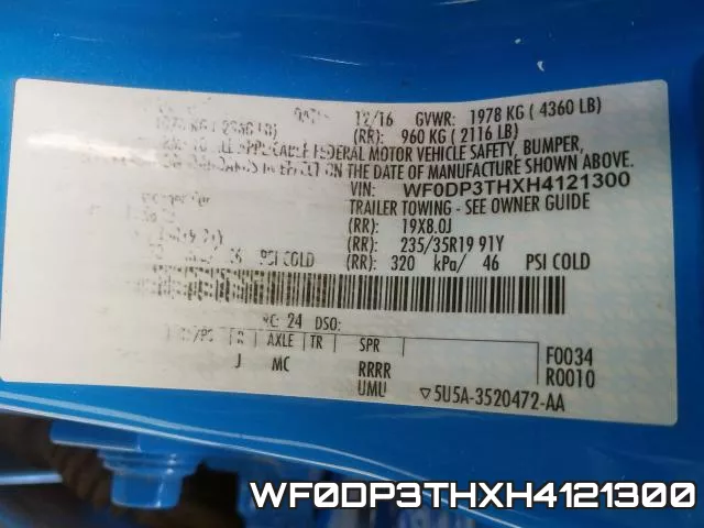 WF0DP3THXH4121300 фото 2
