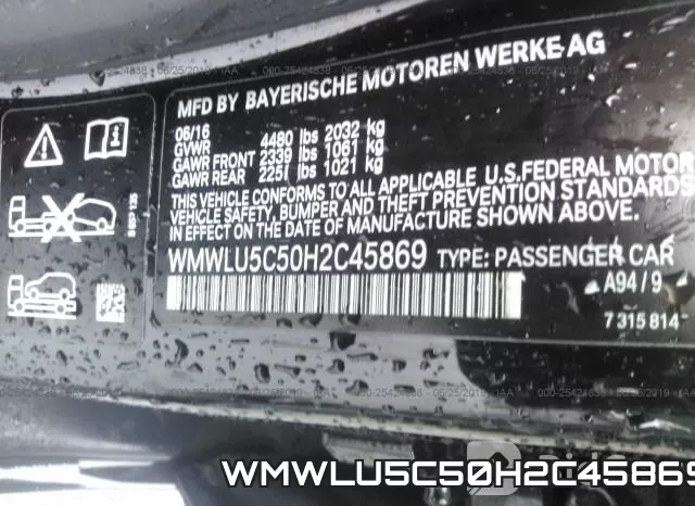 WMWLU5C50H2C45869 фото 10