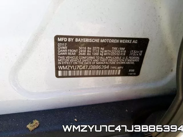 WMZYU7C47J3B86394 фото 2