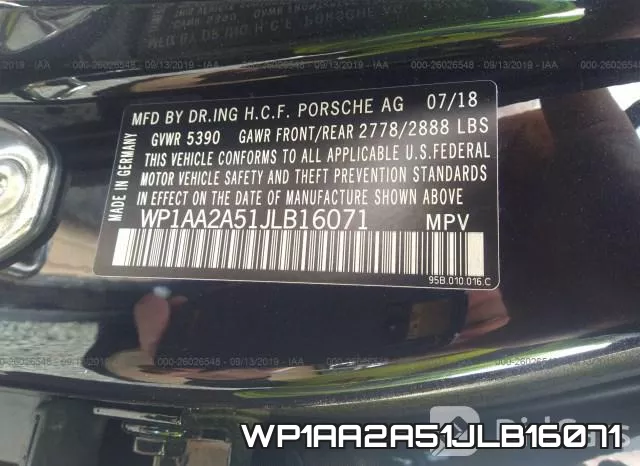 WP1AA2A51JLB16071 фото 10