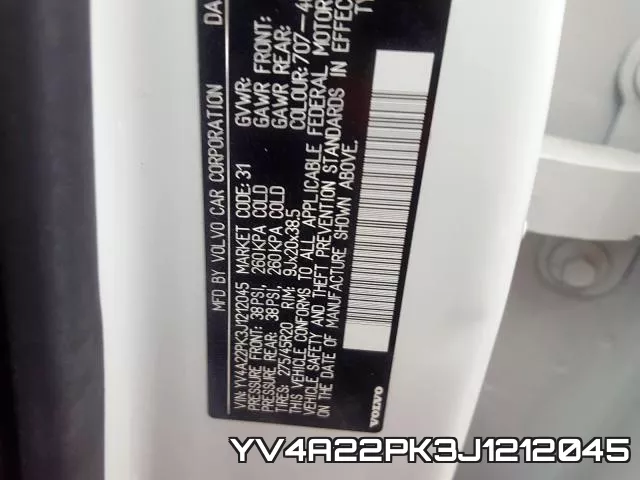 YV4A22PK3J1212045 фото 2