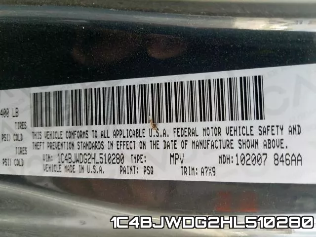 1C4BJWDG2HL510280 фото 2