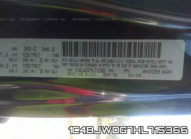 1C4BJWDG7HL715366 фото 10