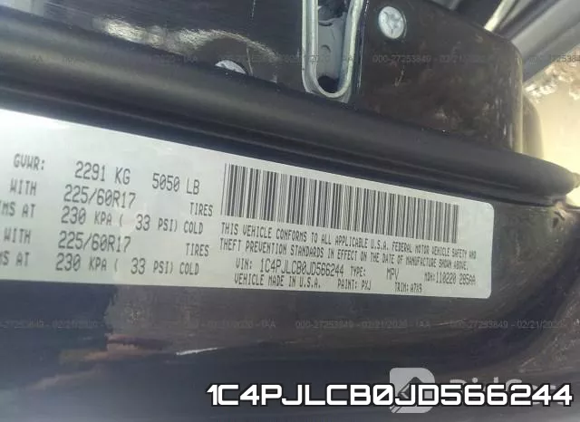 1C4PJLCB0JD566244 фото 10