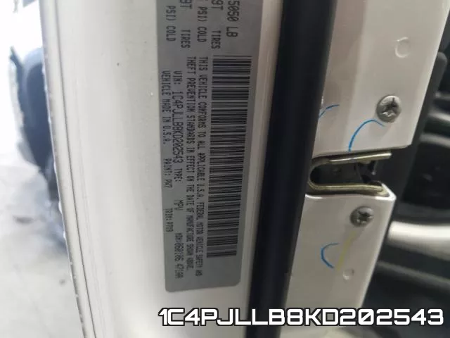 1C4PJLLB8KD202543 фото 2