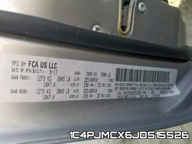 1C4PJMCX6JD515526 фото 2