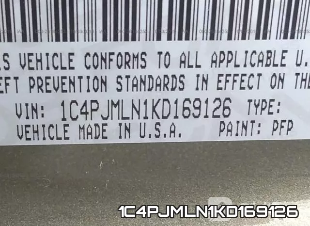 1C4PJMLN1KD169126 фото 10
