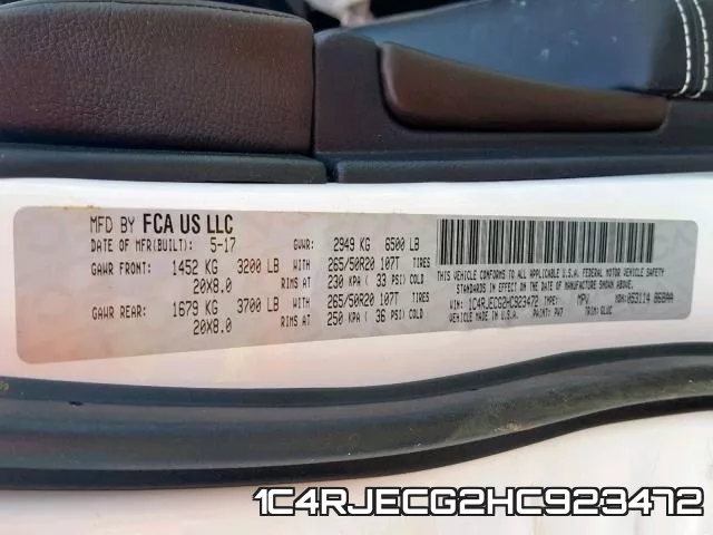 1C4RJECG2HC923472 фото 2