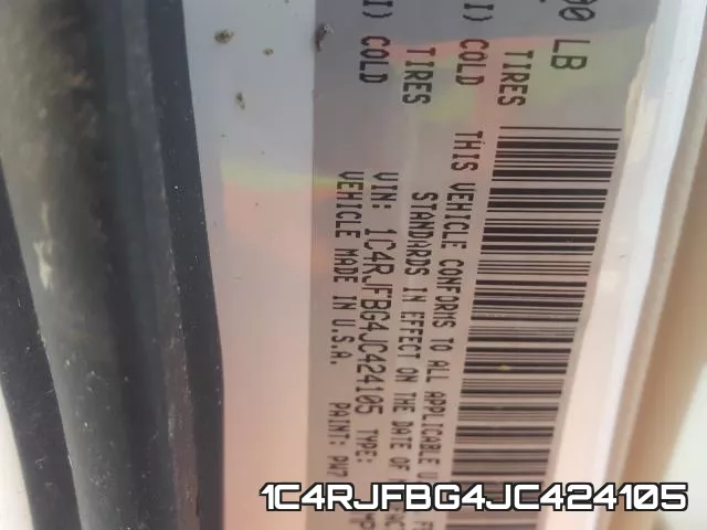 1C4RJFBG4JC424105 фото 2