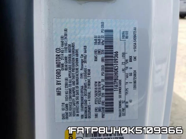 1FATP8UH0K5109366 фото 2