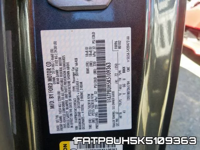 1FATP8UH5K5109363 фото 2
