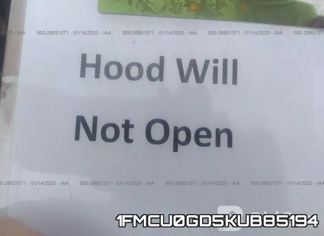 1FMCU0GD5KUB85194 фото 2