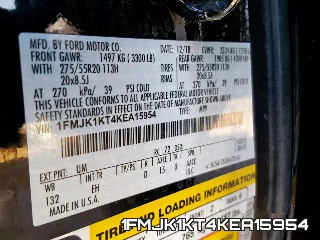 1FMJK1KT4KEA15954 фото 2