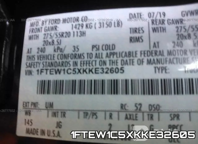 1FTEW1C5XKKE32605 фото 10