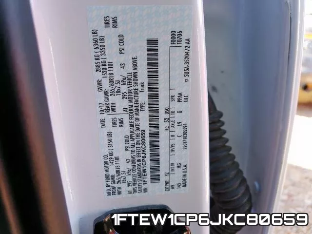 1FTEW1CP6JKC80659 фото 2