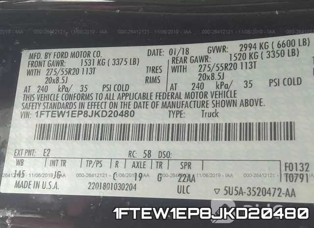 1FTEW1EP8JKD20480 фото 10