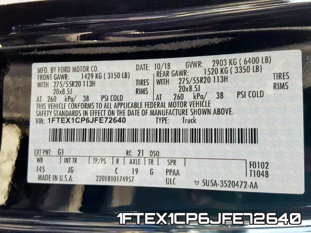1FTEX1CP6JFE72640 фото 2