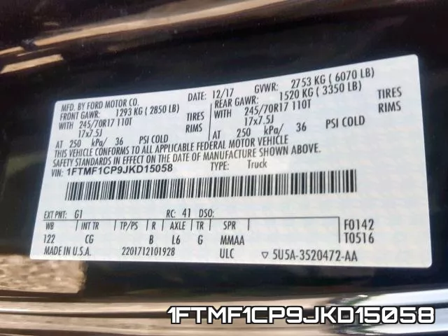 1FTMF1CP9JKD15058 фото 2
