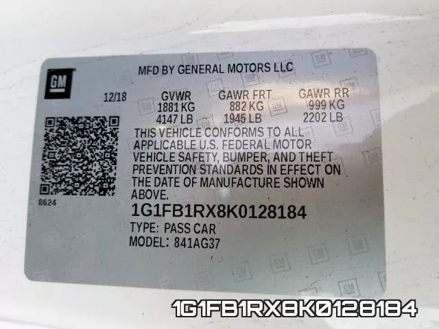 1G1FB1RX8K0128184 фото 2