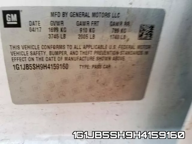 1G1JB5SH9H4159160 фото 2