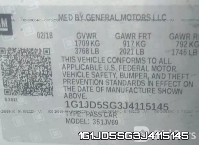 1G1JD5SG3J4115145 фото 10