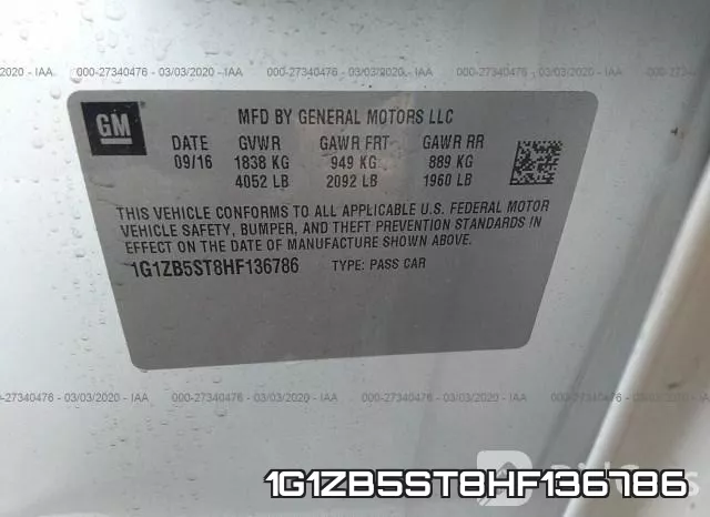 1G1ZB5ST8HF136786 фото 10