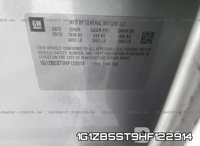 1G1ZB5ST9HF122914 фото 10