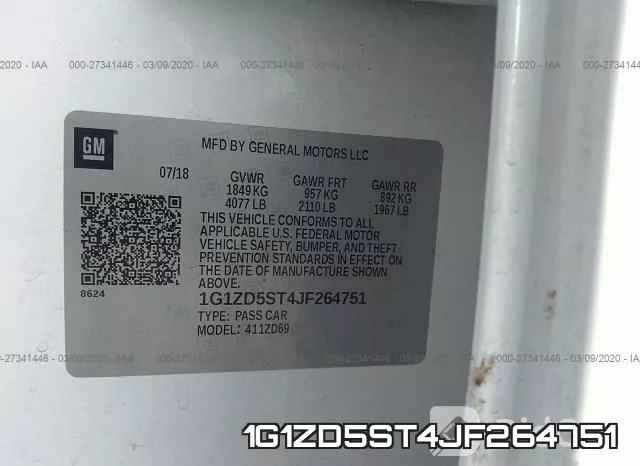 1G1ZD5ST4JF264751 фото 10